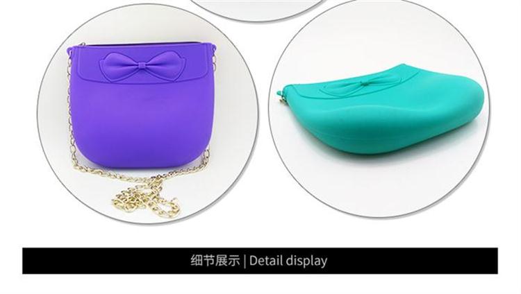 硅膠蝴蝶結單肩包