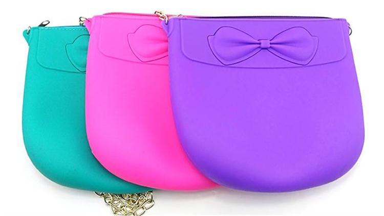 硅膠蝴蝶結單肩包